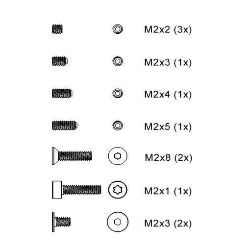 No. 262 - Screw kit Scorpion X2