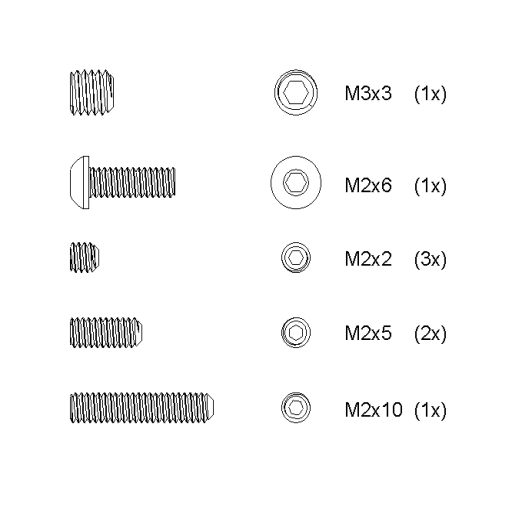 No. 50 - Screw kit (Dragonfly)