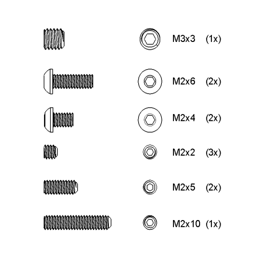 No. 69 - Screw kit 2 (Stingray)